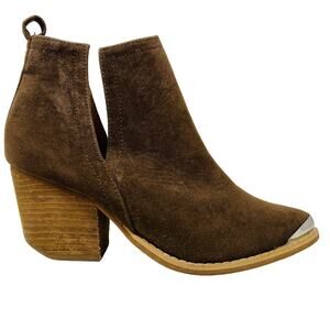 A Rider Girl Ankle Boot Shootie Bootie Metal Tipped Brown - 38